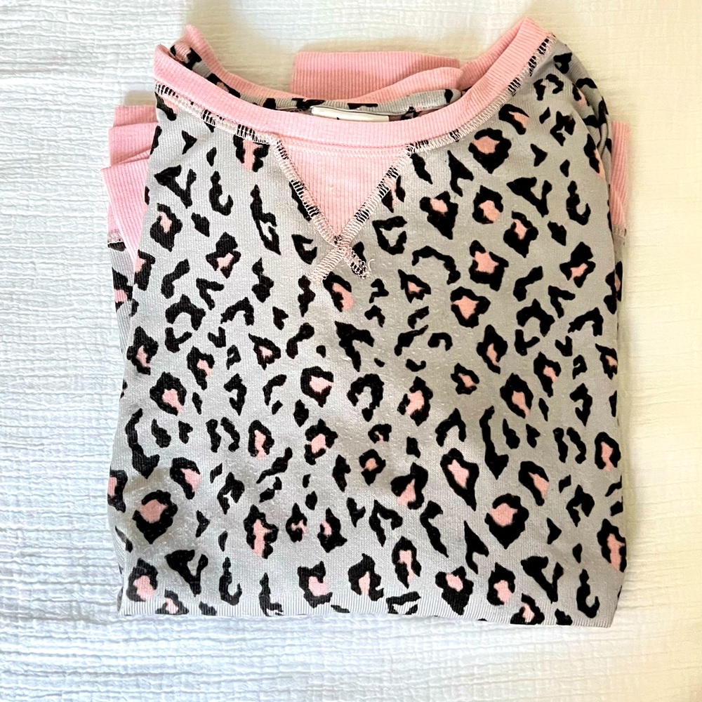 Jenni Cheetah Long Sleeve pajama shirt